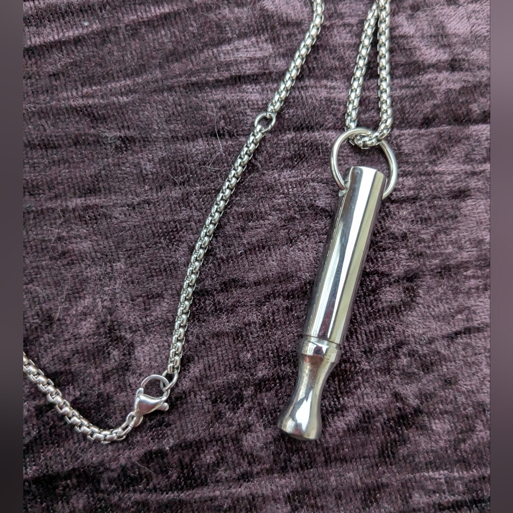 Unisex Stainless Calm Breathing Necklace - Picture 12 of 16